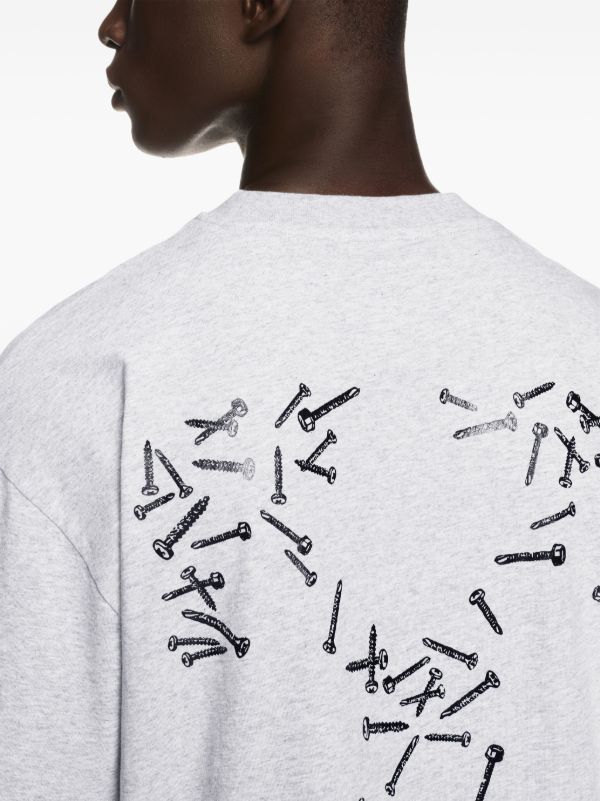 Off White Arrows print T shirt Grey FARFETCH AO