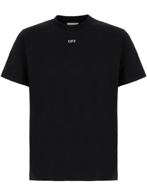 Off-White embroidered-logo cotton T-shirt