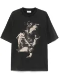 Off-White Martyrdom-print T-shirt - 1361 VINTAGE BLACK - CREME BRULÉE