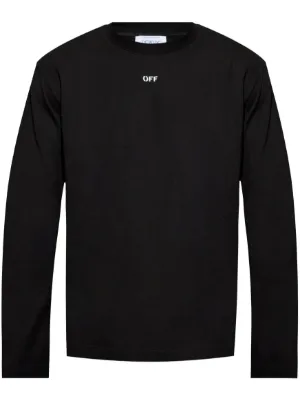Off-White Caravaggio Arrow Print long-sleeve T-shirt | Black