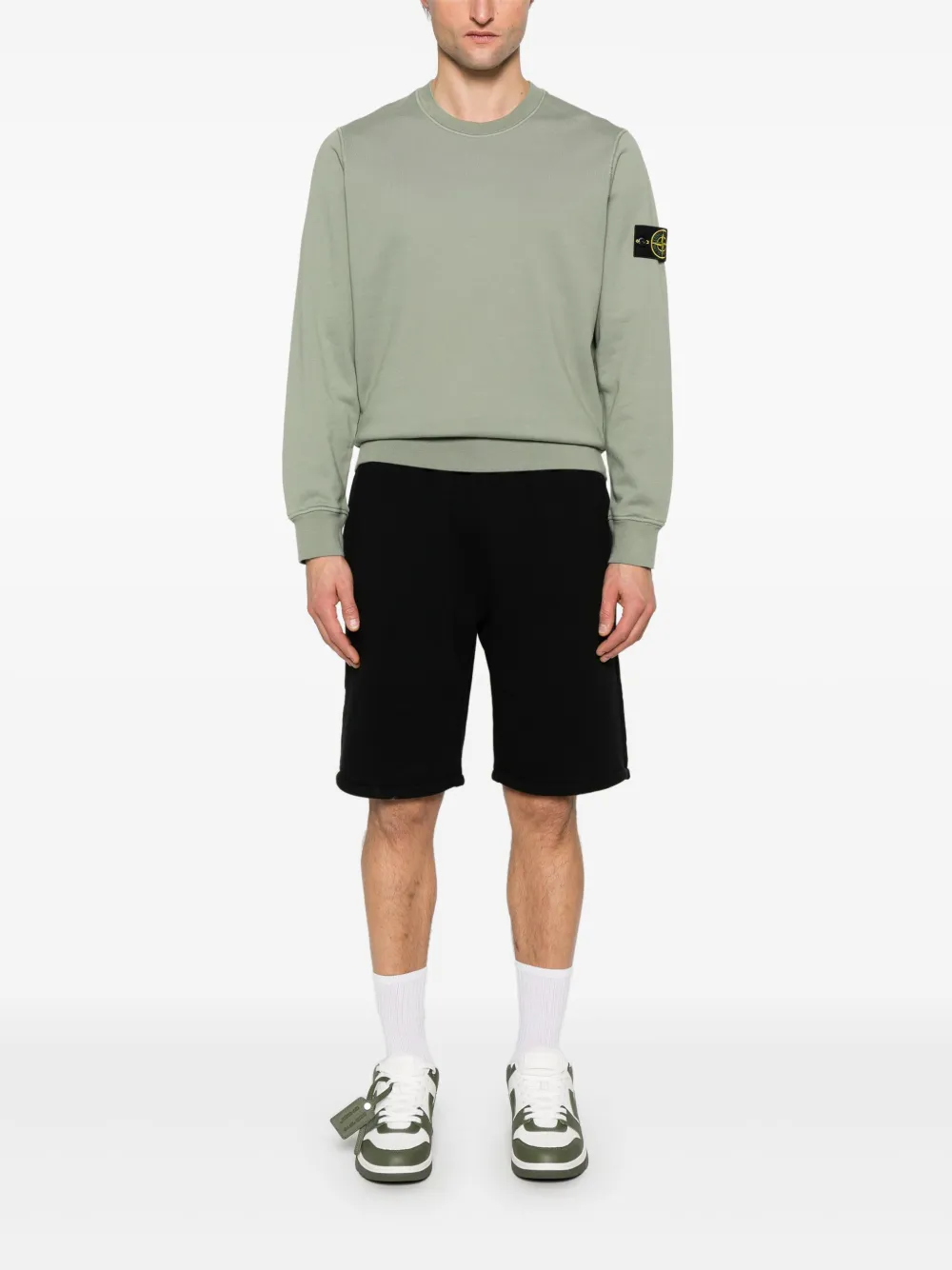 Off-White Shorts met Arrows-patroon Zwart