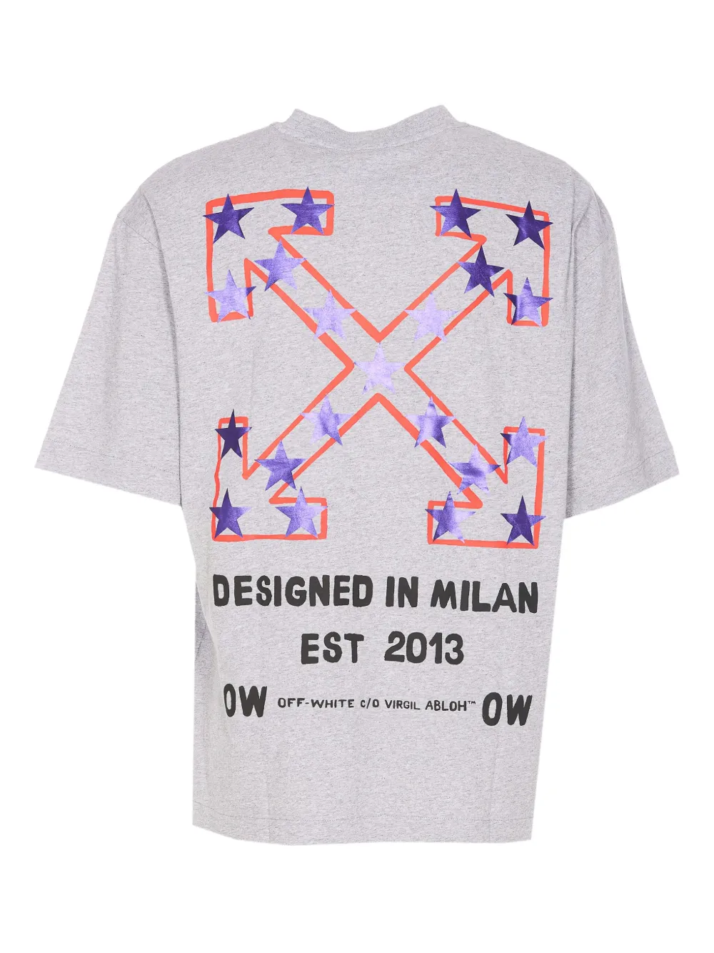 Off-White T-shirt met logoprint - Grijs