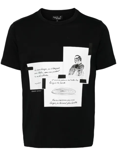 agnès b.  graphic print short-sleeves T-shirt
