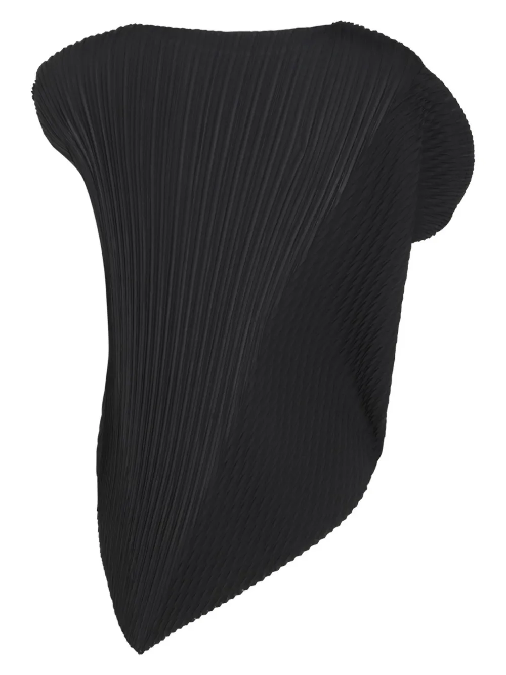 Issey Miyake Asymmetrische blouse - Zwart