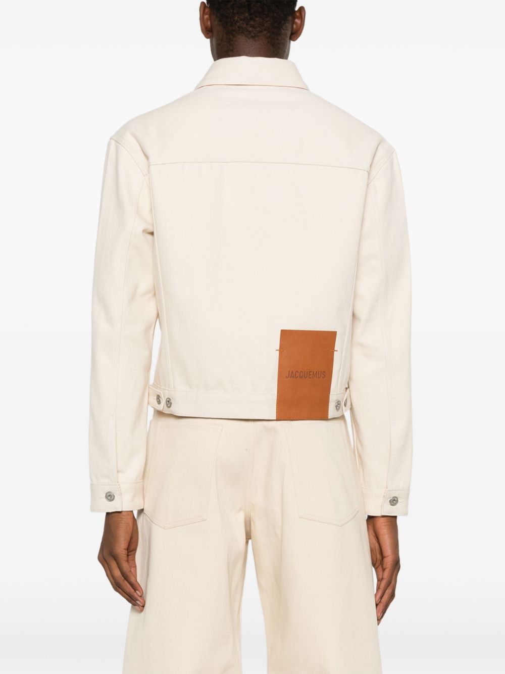 Shop Jacquemus De-nimes Jacket In Neutrals