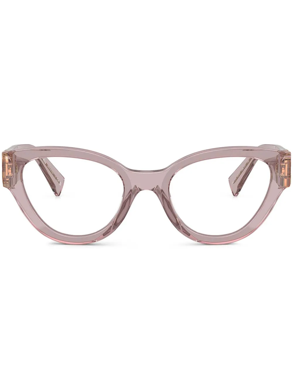 Miu Miu Eyewear キャットアイ眼鏡フレーム - パープル Miu Miu Eyewear キャットアイ眼鏡フレーム - パープル