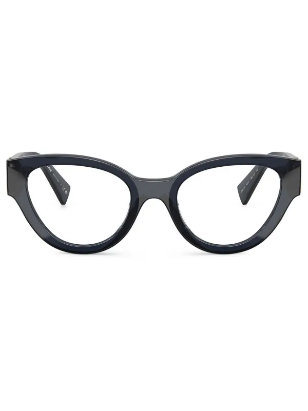 【MIU MIU】MU 01VV メガネ ブルー Miu Miu Eyewear MU 01VV 眼鏡フレーム | ブルー | FARFETCH JP