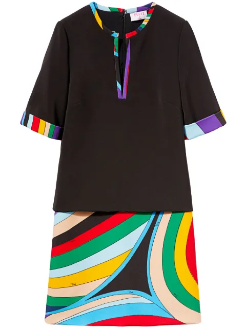 PUCCI vestido corto con estampado Iride