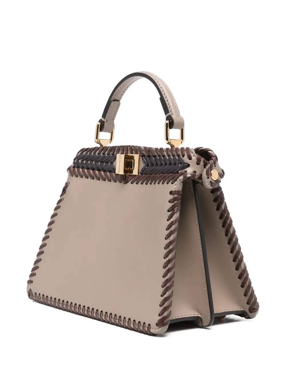 FENDI Peekaboo ISeeU mini-tas Grijs