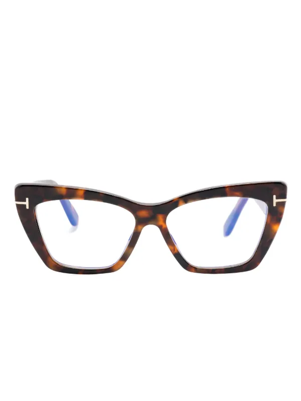 TOM FORD Eyewear cat-eye Glasses Brown FARFETCH PH
