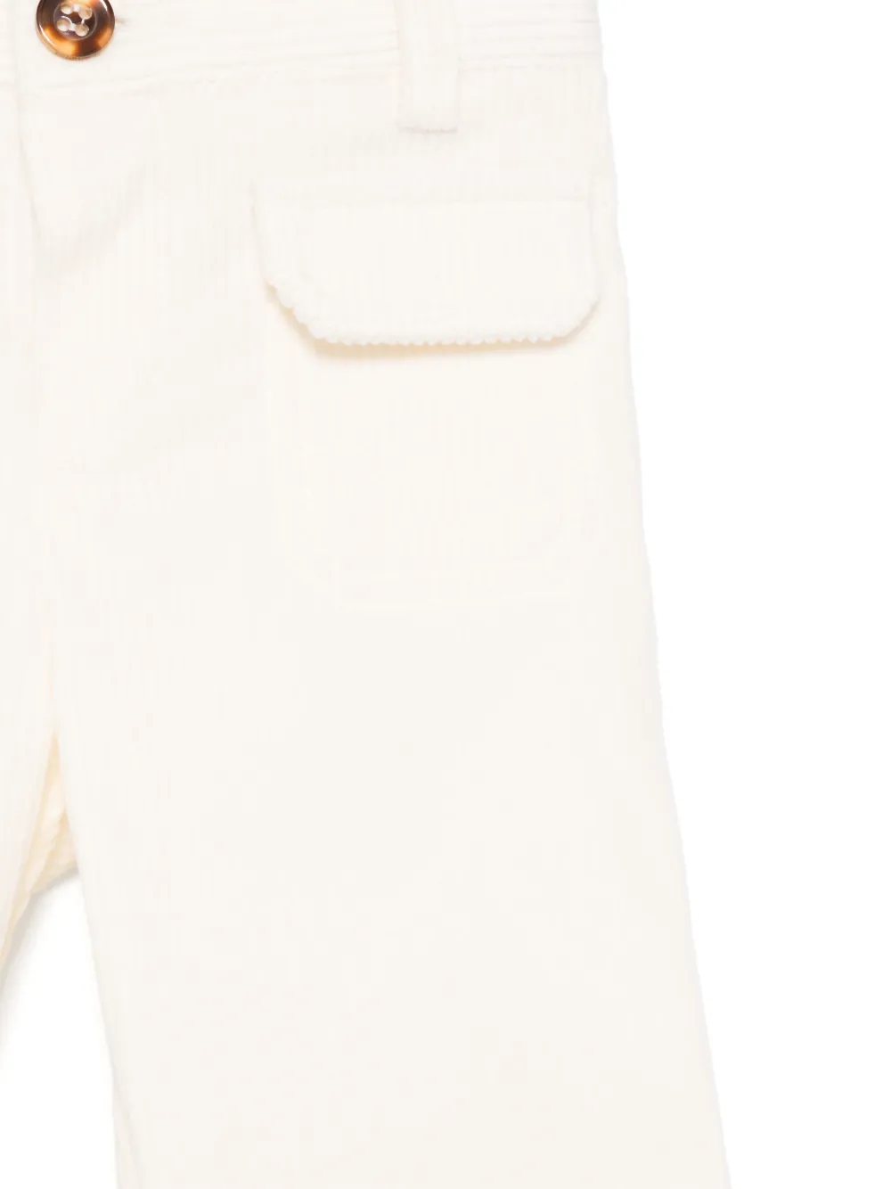 Fendi Kids Broek met geborduurd logo Wit
