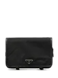 Prada triangle-logo wash bag - Black
