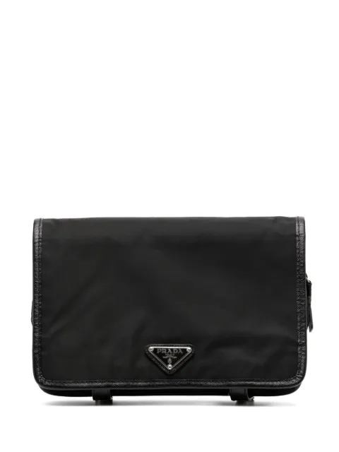 Prada triangle-logo wash bag