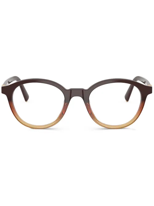 Lunettes à monture ronde - Miu Miu Eyewear - Modalova