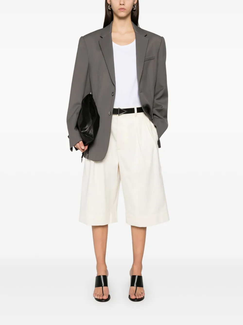 WARDROBE.NYC low-waist shorts - Beige