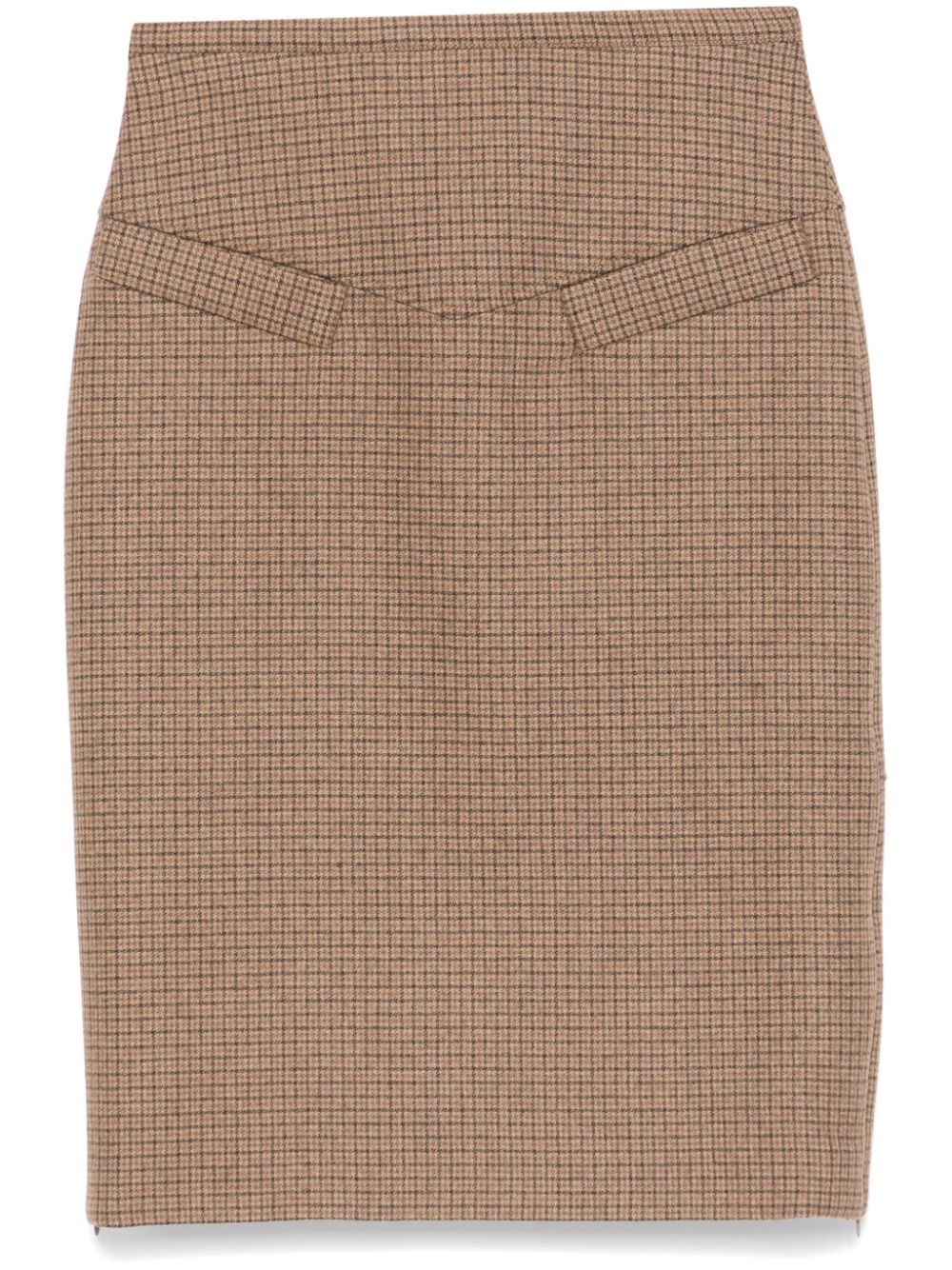 Nº21 houndstooth-check skirt