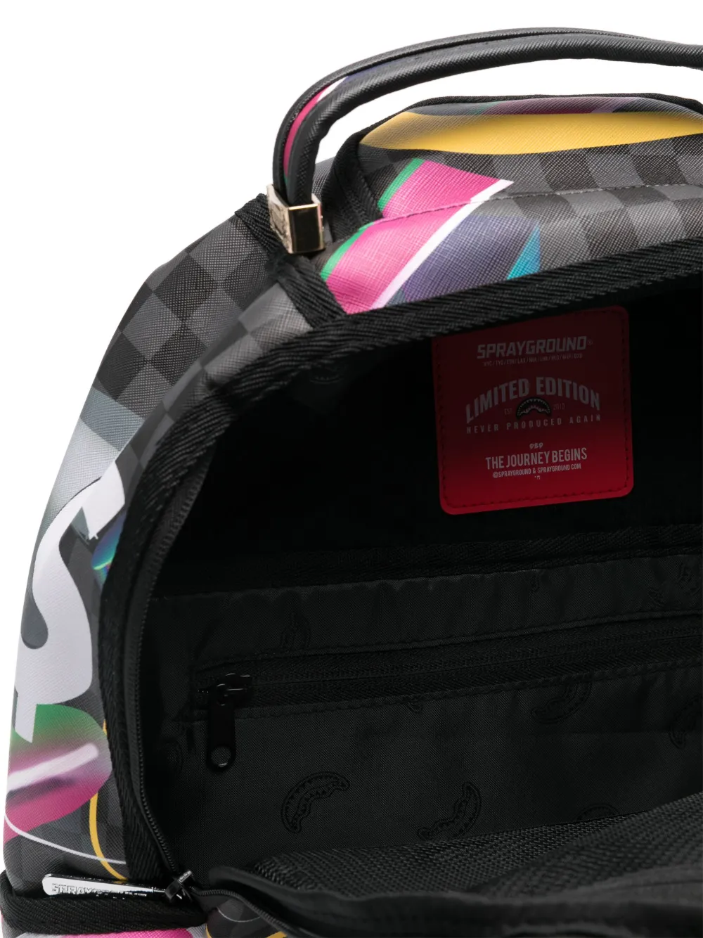 sprayground kid Rugzak met print Zwart