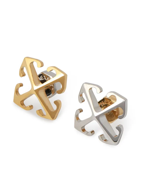 Off-White アローロゴ イヤリング | シルバートーン | FARFETCH JP
