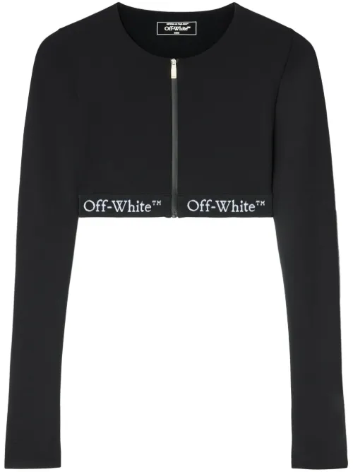 Haut crop à bande logo - Off-White - Modalova
