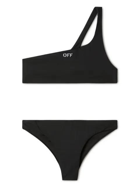 Off-White logo-stamp bikini