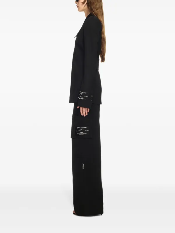 【送料&関税込】Off-White Blazer toybox Off-White Toybox Blazer | Black | FARFETCH BH