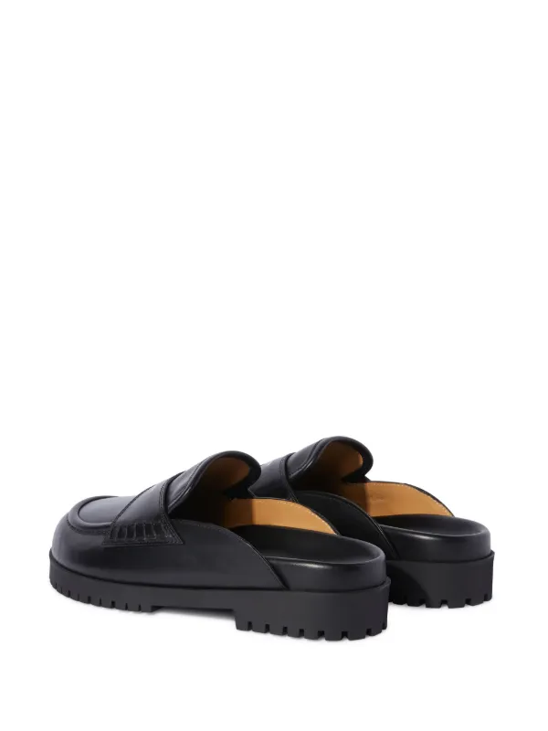 サンダル Off-White  Slippers and Clogs Men Leather Black Off-White Comfort slipper-style Shoes | Black | FARFETCH