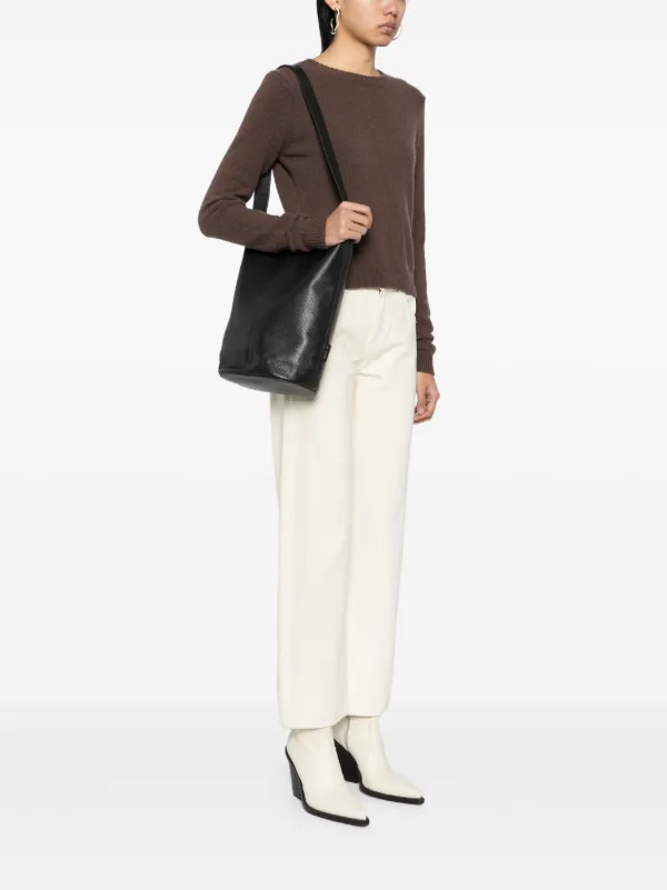 Agnès b. Leather One Shoulder Bag | Black | FARFETCH