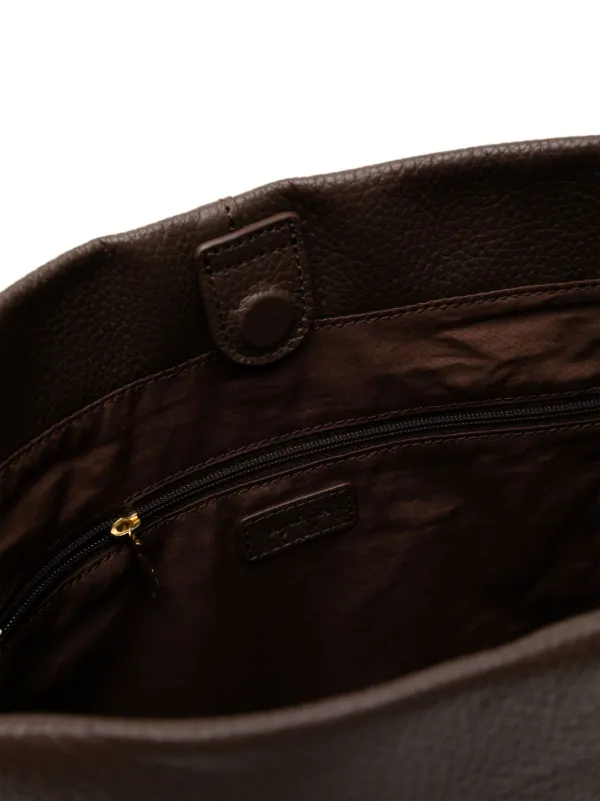 agnès b leather shoulder bag y2k brown Agnès b. Leather One Shoulder Bag | Brown | FARFETCH