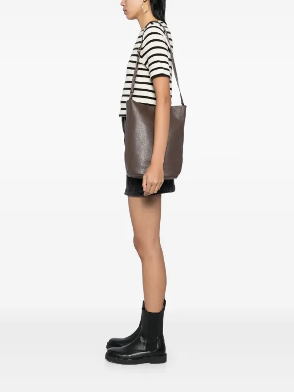 Agnès b. Leather One Shoulder Bag | Brown | FARFETCH