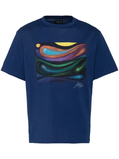 agnès b.  playera con estampado gráfico