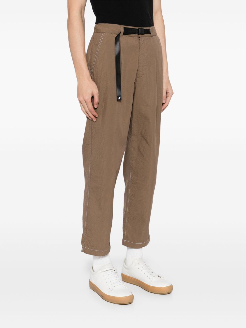 Shop Sport B. By Agnès B. High-rise Straight-leg Trousers In 褐色