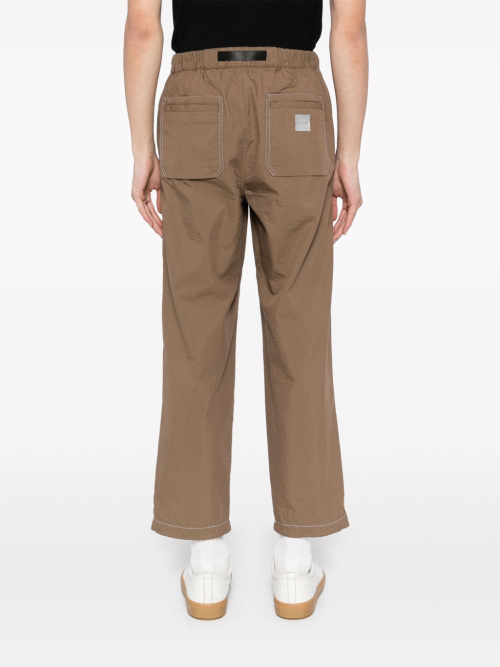 Shop Sport B. By Agnès B. High-rise Straight-leg Trousers In 褐色