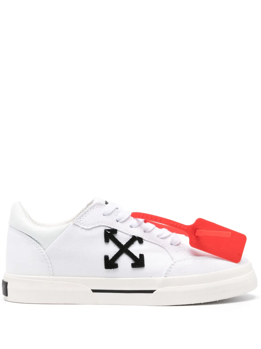 Off-White NEW LOW VULCANIZED CANVAS 110 WHITE BLACK