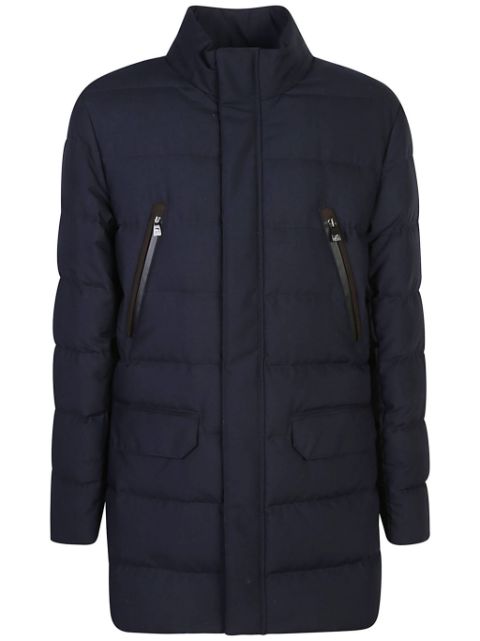 Corneliani stand-collar padded jacket