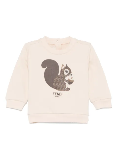 Fendi Kids squirrel-print sweatshirt