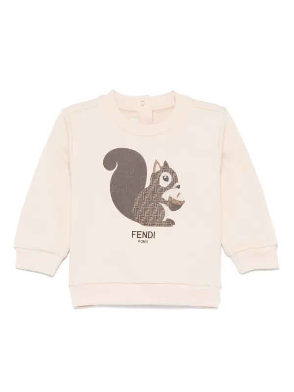 Fendi Kids プリント スウェットシャツ | ニュートラル | FARFETCH JP