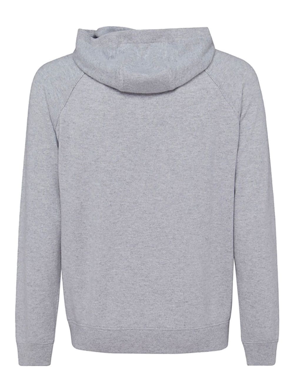 Shop Malo Cashmere Knitted Hoodie In Grey