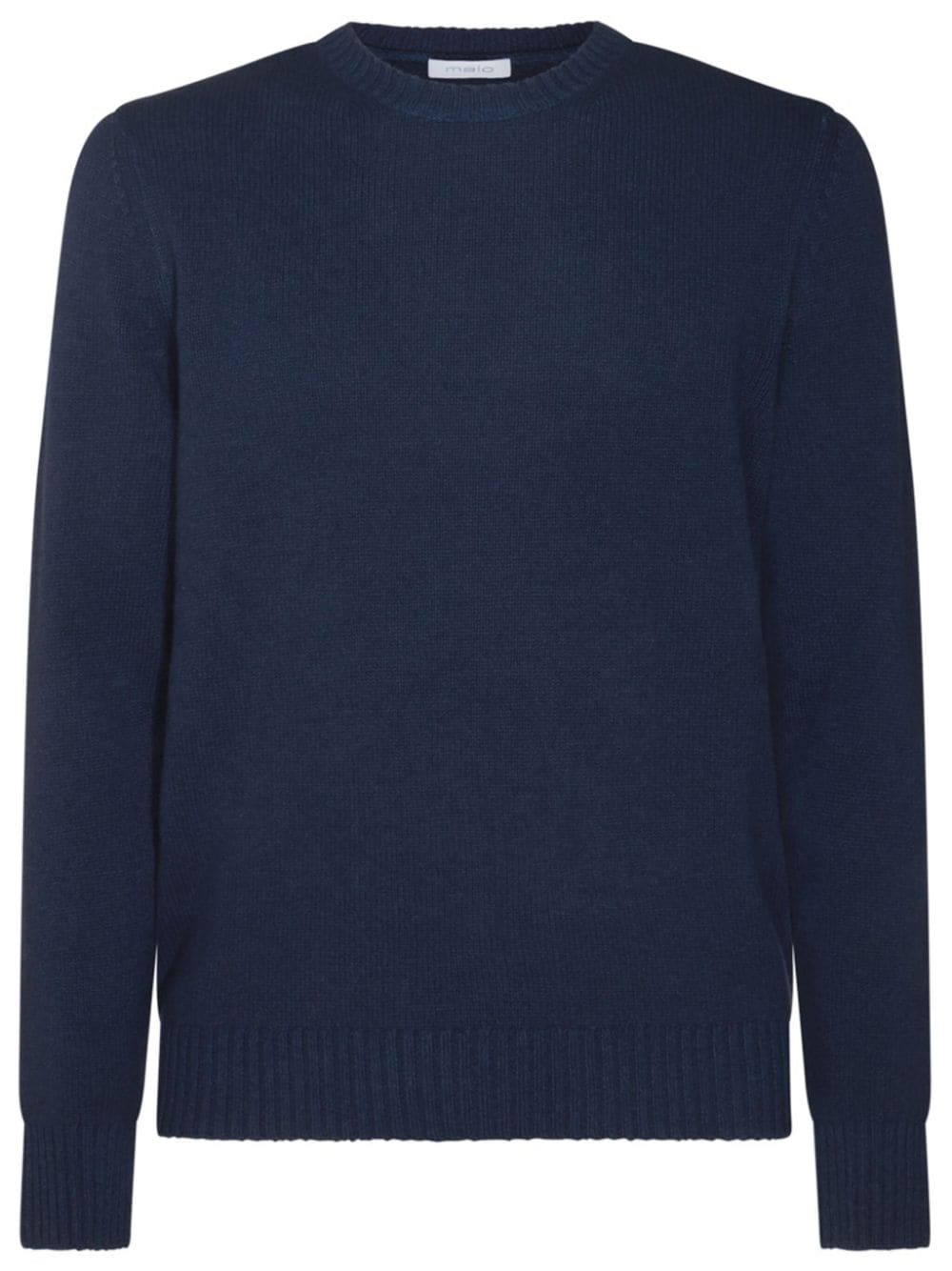 Shop Malo Crew Neck Jumper In Blue