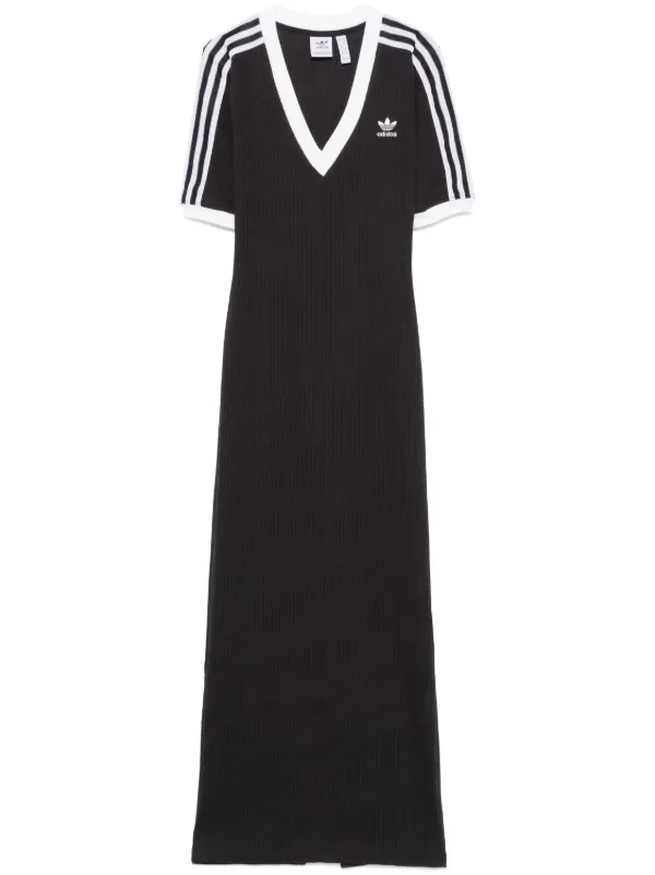 Adidas 3 Stripes Maxi Dress Black FARFETCH ZA