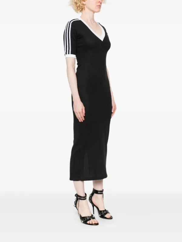 Adidas 3 Stripes Maxi Dress Black FARFETCH AO