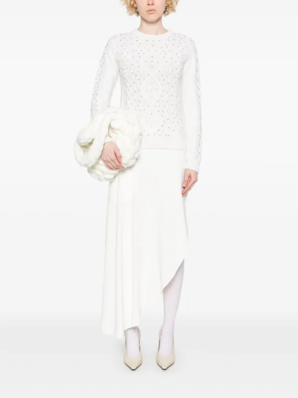 Max Mara Onde Sweater White FARFETCH NZ