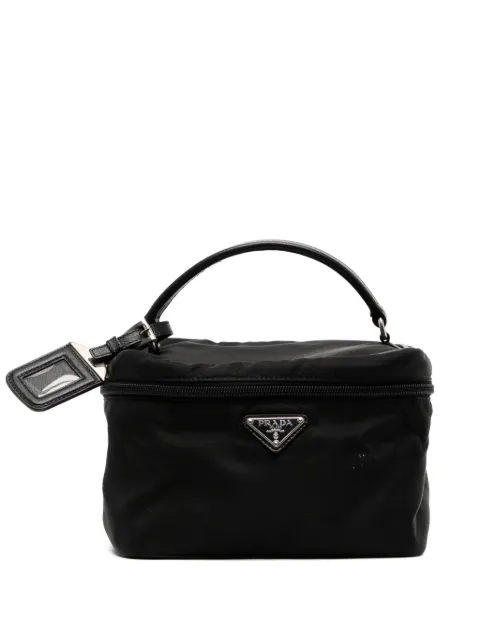Prada triangle-logo wash bag