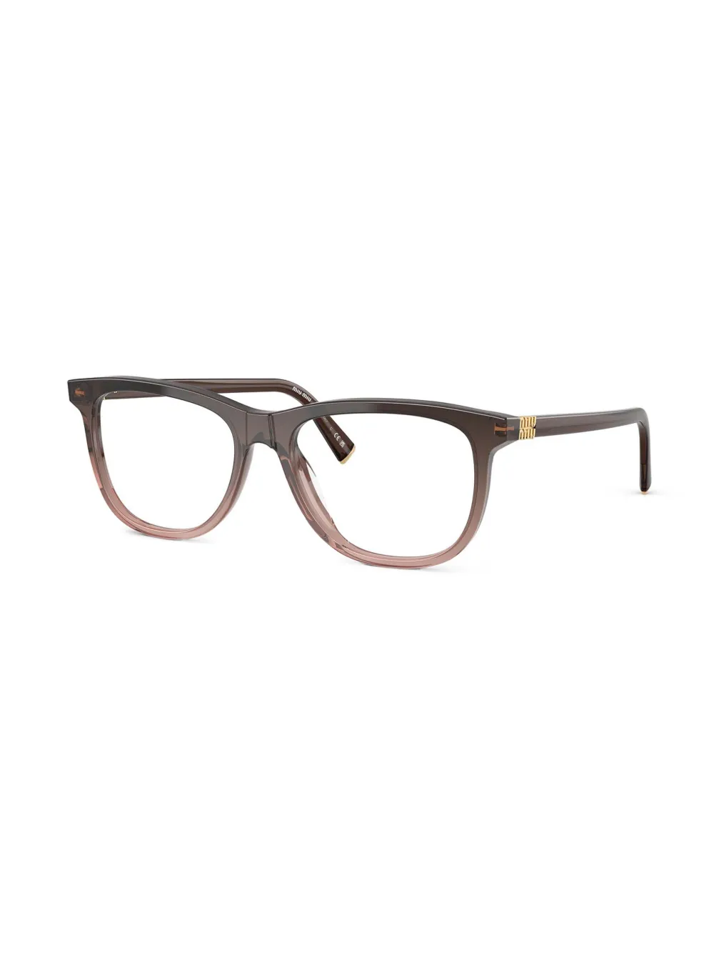 Miu Miu Pantos-frame Glasses In Brown