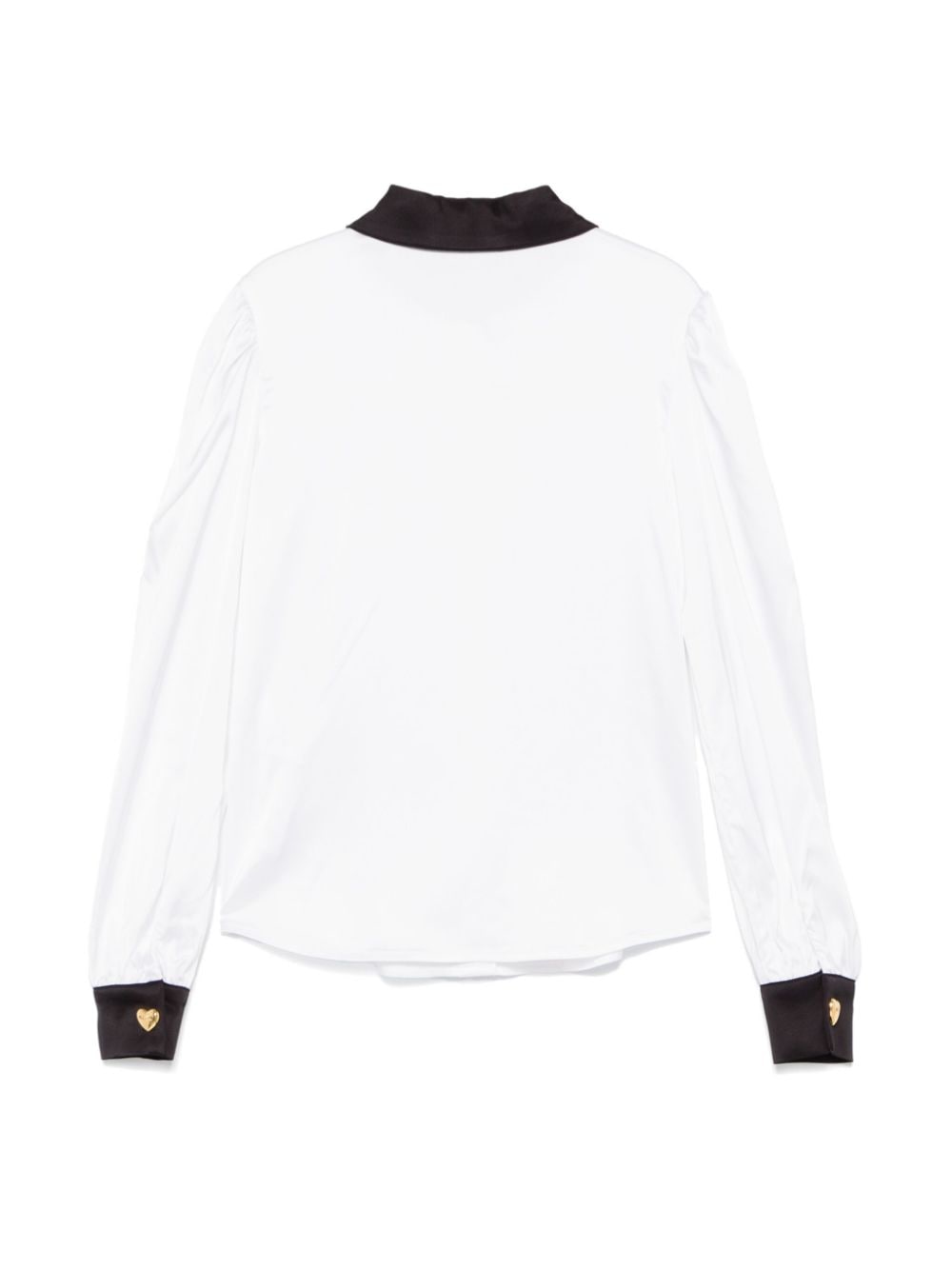 Moschino Kids Shirt met contrasterende afwerking - Wit