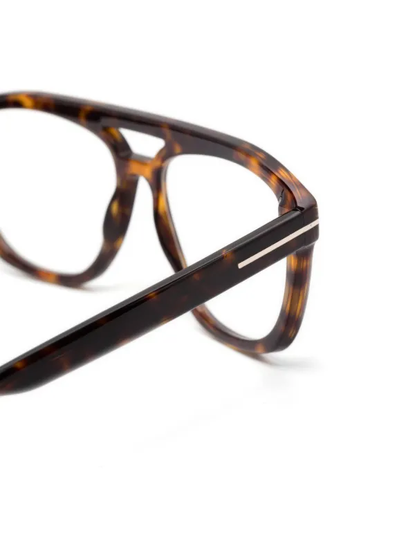 ☆M.Carey☆ TOM FORD Eyewear Lentes Con Armazón Estilo Carey | Marrón