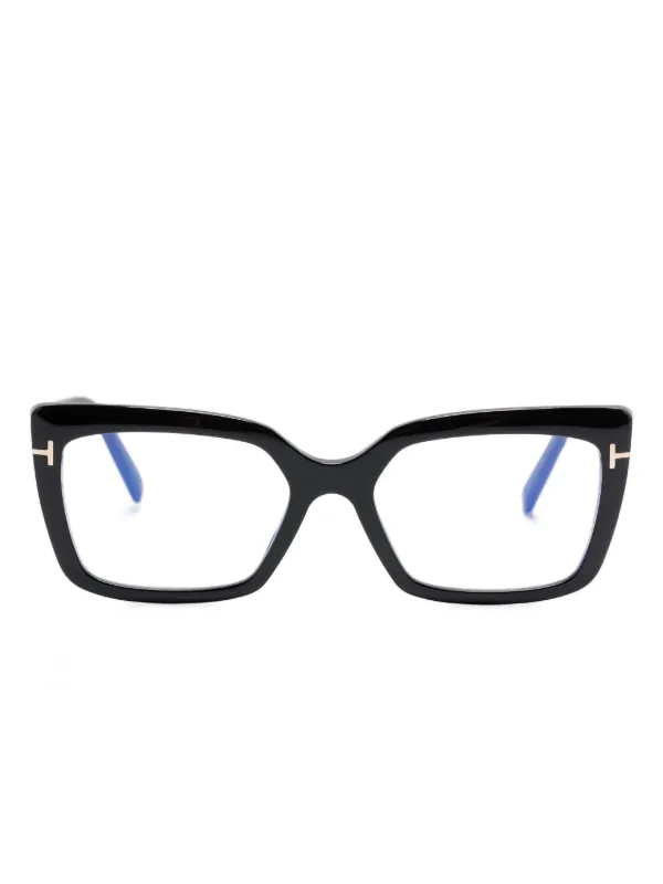 TOM FORD Eyewear スクエア眼鏡フレーム | ブラック | FARFETCH JP
