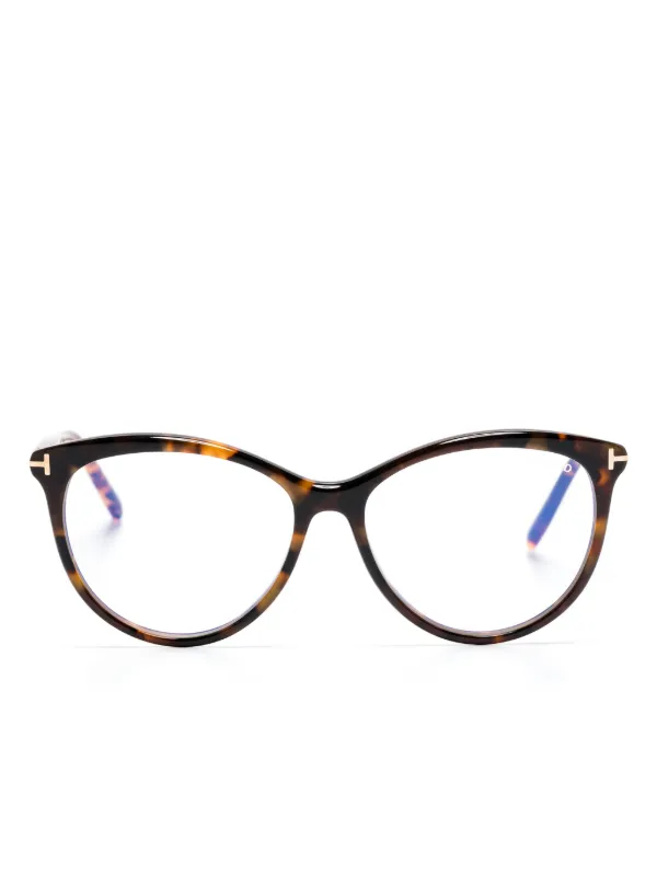TOM FORD Eyewear FT5990B round-frame Glasses Brown