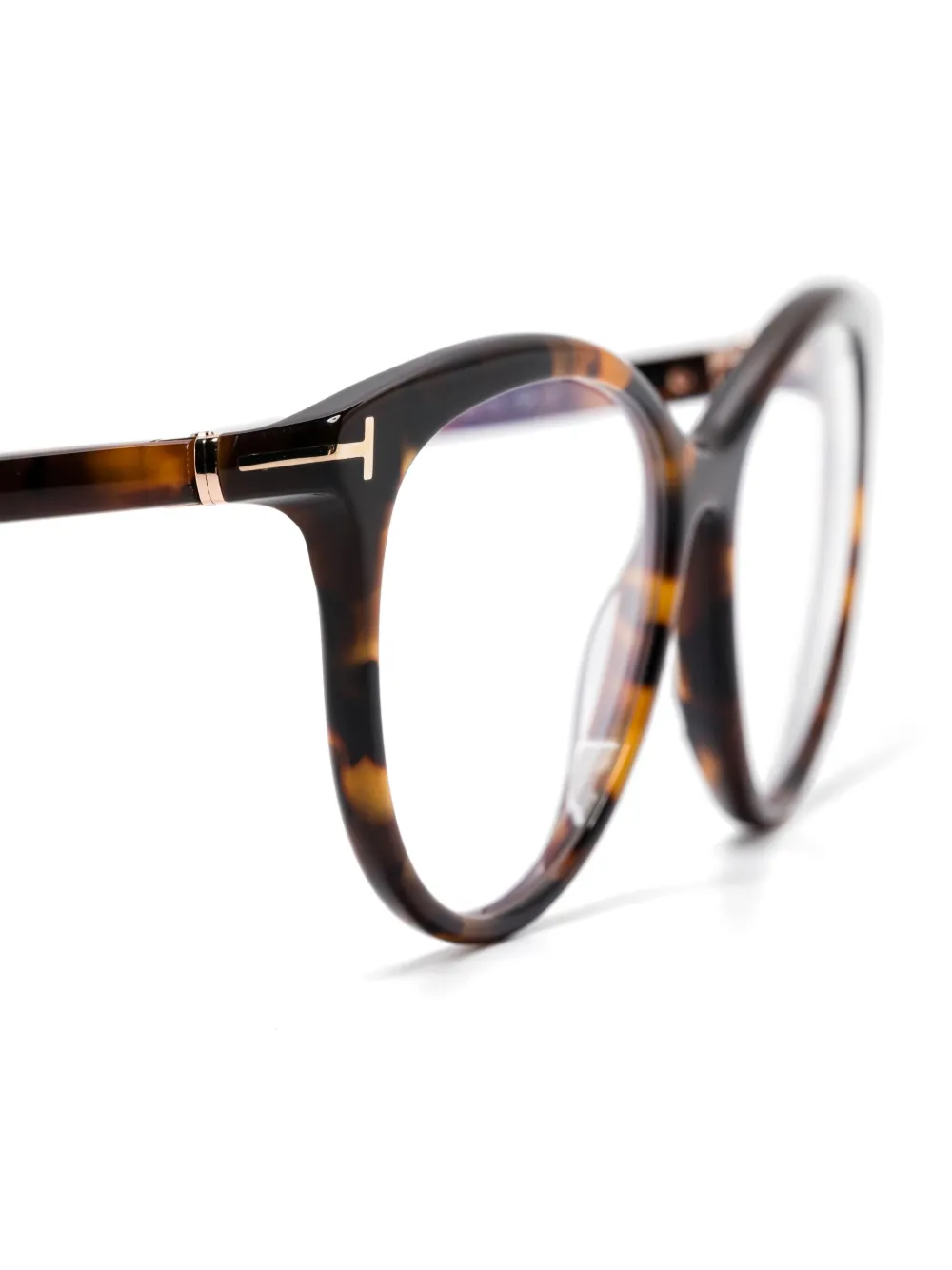 Tom Ford Ft5990b Brille Mit Rundem Gestell In Braun
