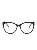 TOM FORD Eyewear FT5990B round-frame glasses - Black