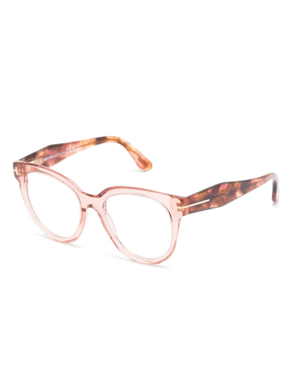 TOM FORD Eyewear Bril met vlinder montuur - Roze